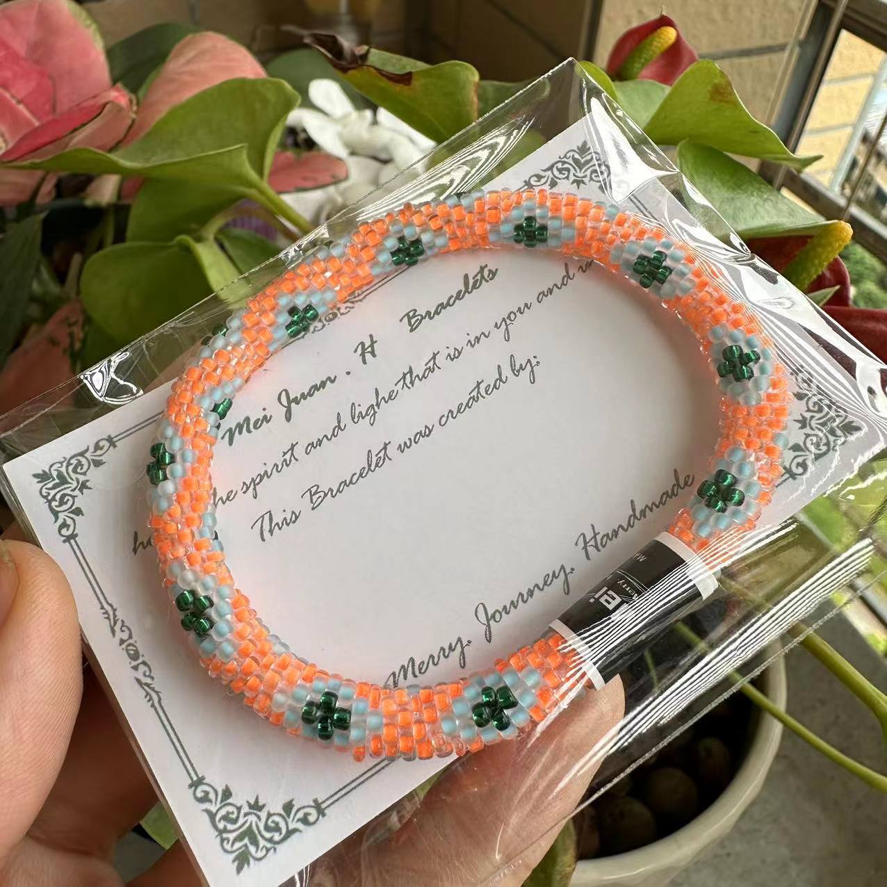 Wholesale Nepal Japan Hand-woven Essential Oil Diffuser Beaded Bracelet